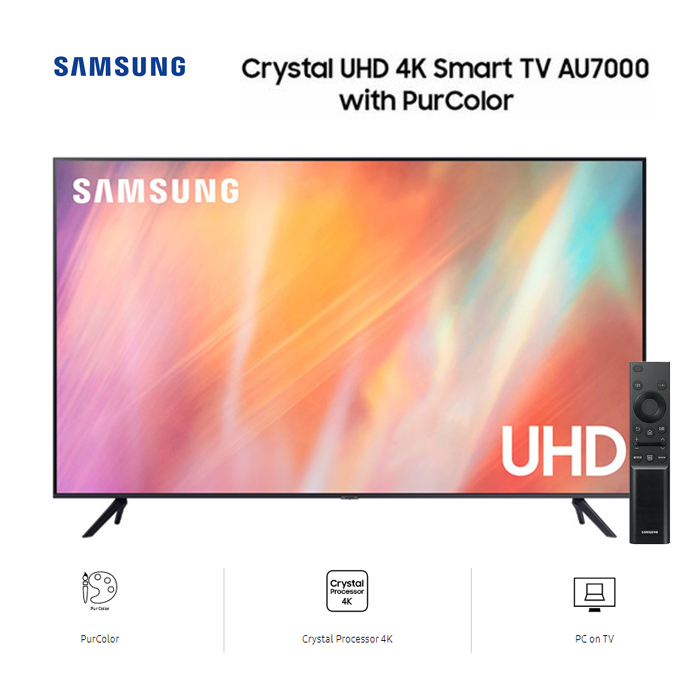 Samsung Crystal UHD 4K TV (2021) 50" - 50AU7000